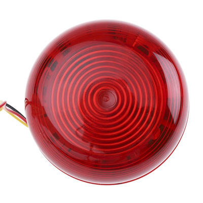 Klaxon Flashguard QBS Series Red Flashing Beacon, 12 V dc, 24 V dc, Surface Mount, Xenon Bulb
