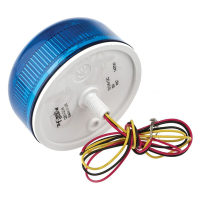 Klaxon Flashguard QBS Series Blue Flashing Beacon, 12 V dc, 24 V dc, Surface Mount, Xenon Bulb