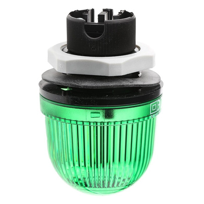 Werma EM 800 Series Green Steady Beacon, 12 → 230 V ac/dc, Panel Mount, Incandescent Bulb, IP65