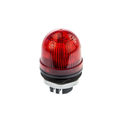 Werma EM 801 Series Red Steady Beacon, 24 V ac/dc, Panel Mount, LED Bulb, IP65