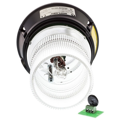 Moflash X 501 Series Flashing Beacon, 12 V dc, 24 V dc, Surface Mount, Xenon Bulb