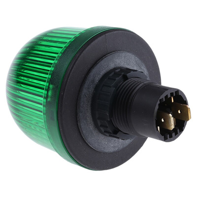 Werma EM 206 Series Green Steady Beacon, 12 → 48 V ac/dc, Panel Mount, Incandescent, LED Bulb, IP65