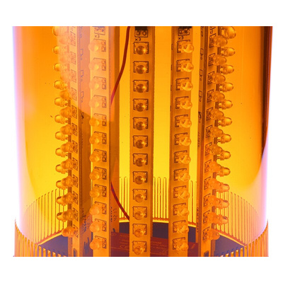 Moflash LED400 Series Amber Multiple Effect Beacon, 115 → 230 V ac, Surface Mount, LED Bulb, IP65