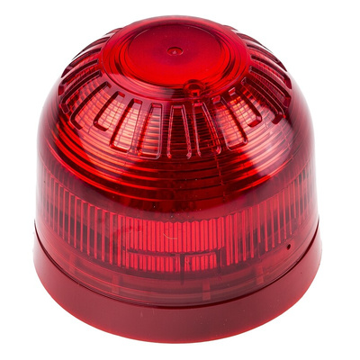 Klaxon Sonos Series Red Flashing Beacon, 17 → 60 V dc, Surface Mount, LED Bulb