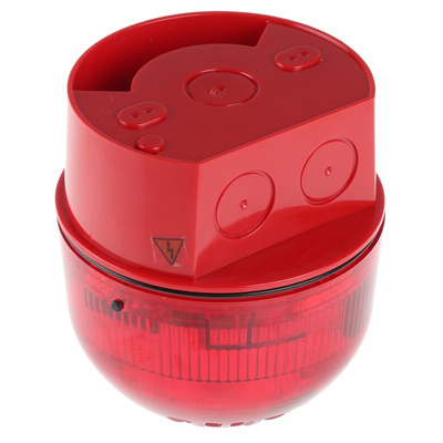 Klaxon Sonos Series Red Flashing Beacon, 110 → 230 V ac, Surface Mount, Xenon Bulb