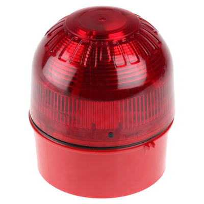 Klaxon Sonos Series Red Flashing Beacon, 110 → 230 V ac, Surface Mount, Xenon Bulb