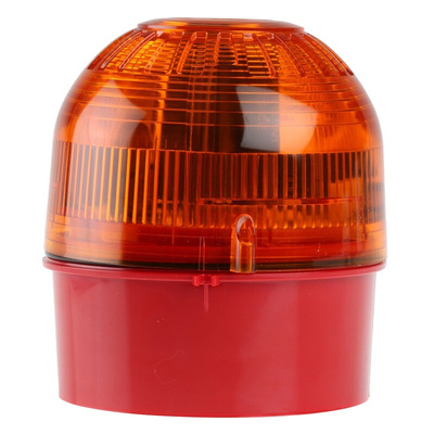 Klaxon Sonos Series Amber Flashing Beacon, 110 → 230 V ac, Surface Mount, Xenon Bulb