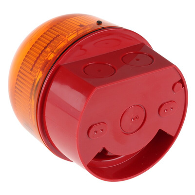 Klaxon Sonos Series Amber Flashing Beacon, 110 → 230 V ac, Surface Mount, Xenon Bulb