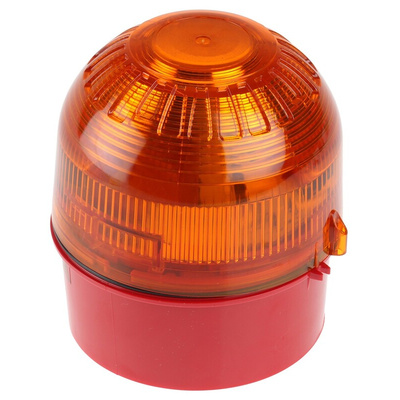 Klaxon Sonos Series Amber Flashing Beacon, 110 → 230 V ac, Surface Mount, Xenon Bulb
