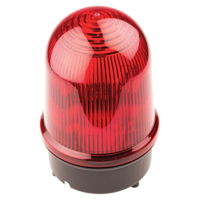 Werma BM 838 Series Red Double Flashing Beacon, 230 V ac, Surface Mount, Xenon Bulb, IP65