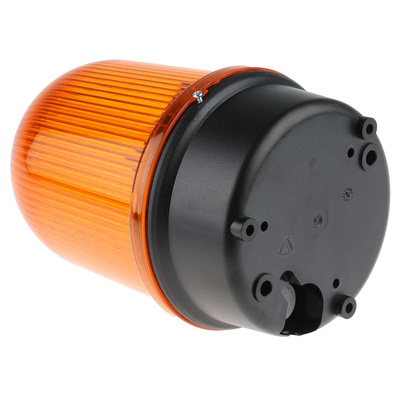 Werma BM 838 Series Yellow Flashing Beacon, 24 V dc, Surface Mount, Xenon Bulb