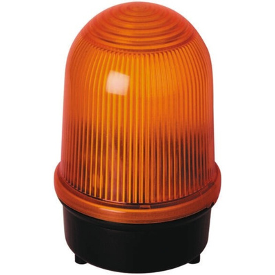 Werma BM 838 Series Yellow Flashing Beacon, 230 V ac, Surface Mount, Xenon Bulb