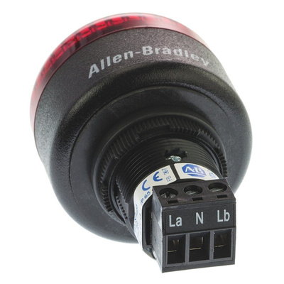 Allen Bradley 855P Series Red Multiple Effect Beacon, 24 V ac/dc, Panel Mount, LED Bulb