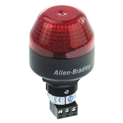 Allen Bradley 855P Series Red Multiple Effect Beacon, 24 V ac/dc, Panel Mount, LED Bulb