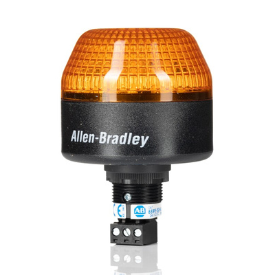 Allen Bradley 855P Series Amber Multiple Effect Beacon, 24 V ac/dc, Panel Mount, LED Bulb