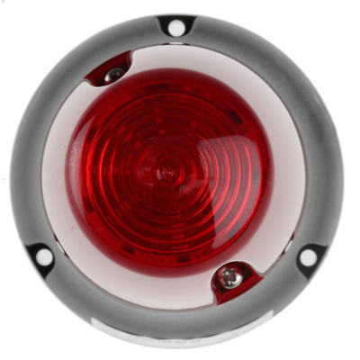 Moflash LEDD125 Series Red Multiple Effect Beacon, 24 V dc, Surface Mount, LED Bulb, IP65
