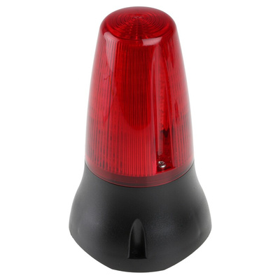 Moflash LEDD125 Series Red Multiple Effect Beacon, 24 V dc, Surface Mount, LED Bulb, IP65