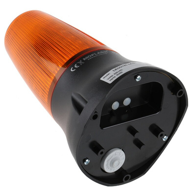 Moflash LEDD125 Series Amber Multiple Effect Beacon, 230 V, Surface Mount, LED Bulb, IP65