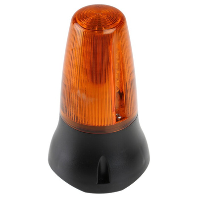 Moflash LEDD125 Series Amber Multiple Effect Beacon, 230 V, Surface Mount, LED Bulb, IP65