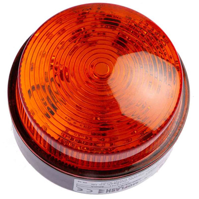 Moflash X 80 Series Amber Flashing Beacon, 115 → 230 V ac, Surface Mount, Xenon Bulb, IP67