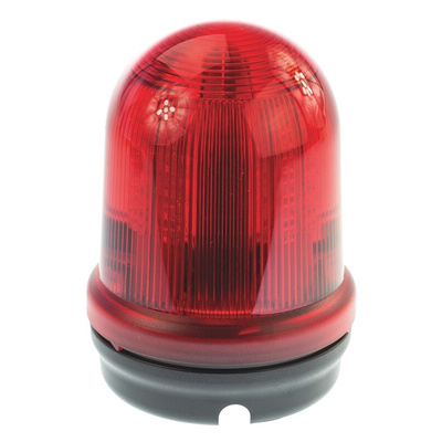 Werma RM 829 Series Red Flashing Beacon, 24 V dc, Surface Mount, LED Bulb, IP65