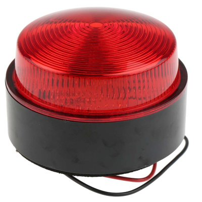Moflash X80 Series Red Flashing Beacon, 10 → 100 V dc, 20 → 72 V ac, Surface Mount, Xenon Bulb, IP67
