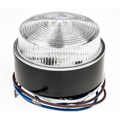 Moflash LED80 Series Amber Multiple Effect Beacon, 115/230 V, Surface Mount, LED Bulb, IP67