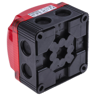 Werma BWM 853 Series Red Steady Beacon, 24 V dc, Surface Mount, Wall Mount, LED Bulb, IP66, IP67