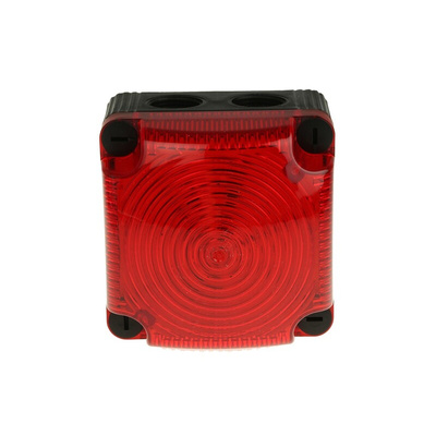 Werma BWM 853 Series Red Steady Beacon, 115 → 230 V ac, Surface Mount, Wall Mount, LED Bulb, IP66, IP67