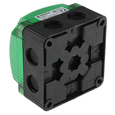 Werma BWM 853 Series Green Steady Beacon, 115 → 230 V ac, Surface Mount, Wall Mount, LED Bulb, IP66, IP67