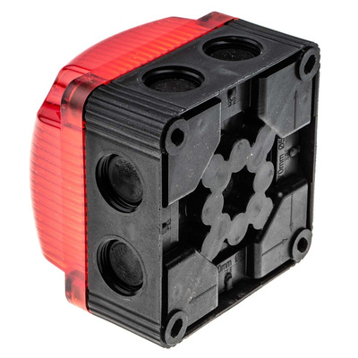 Werma BWM 853 Series Red Flashing Beacon, 24 V dc, Surface Mount, Wall Mount, LED Bulb, IP66, IP67