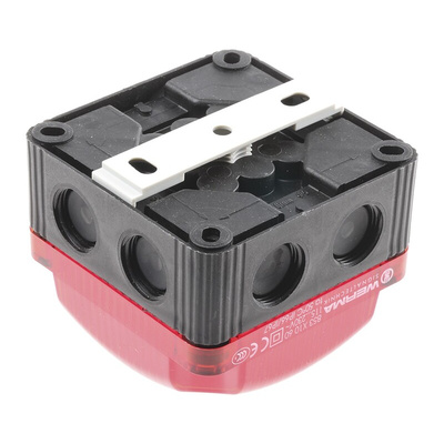 Werma BWM 853 Series Red Double Flashing Beacon, 115 → 230 V ac, Surface Mount, Wall Mount, LED Bulb, IP66, IP67