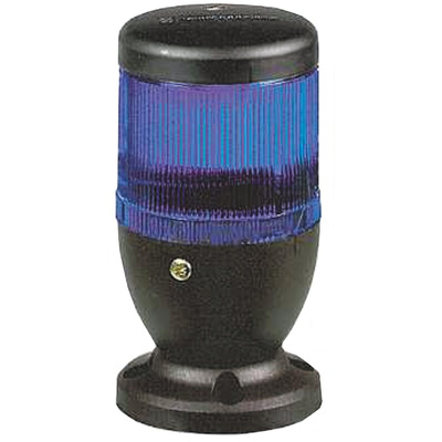 Schneider Electric Harmony XVE Optimum Series Blue Steady Beacon, 240 V ac/dc, Base Mount, Incandescent Bulb, IP40, IP42
