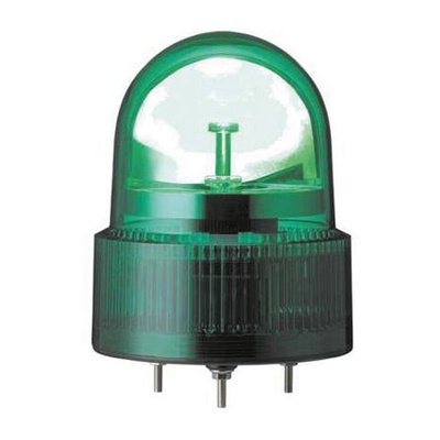 Schneider Electric XVR Series Green Rotating Beacon, 24 V ac/dc, Screw Mount, LED Bulb