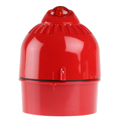 Klaxon Sonos Pulse Series Red Flashing Beacon, 17 → 60 V dc, Wall Mount, LED Bulb
