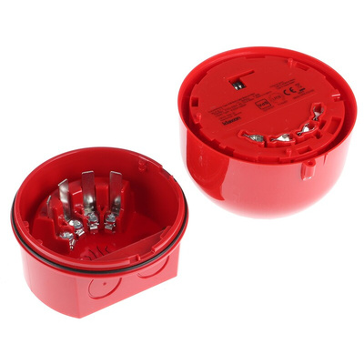 Klaxon Sonos Pulse Series Red Flashing Beacon, 17 → 60 V dc, Wall Mount, LED Bulb