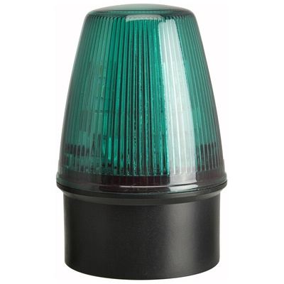 Moflash LED100 Series Green Flashing Beacon, 40 → 380 V dc, 85 → 285 V ac, Surface Mount, LED Bulb, IP65