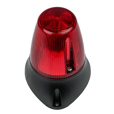 Moflash LEDD100 Series Red Flashing Beacon, 20 → 30 V ac/dc, Surface Mount, LED Bulb, IP65