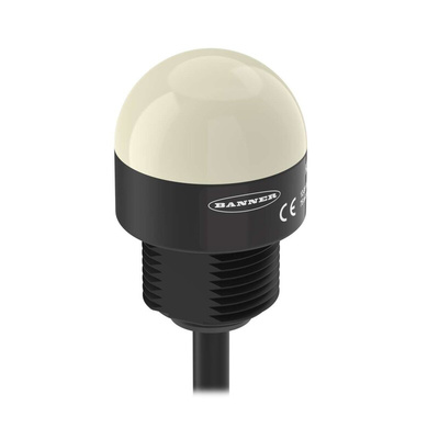Banner K30L Series Green, Red, Yellow Beacon, 10 → 30 V dc, Base Mount, LED Bulb, IP67, IP69K