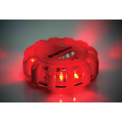 Nightsearcher Red Multiple Effect Beacon, Magnetic Mount, LED Bulb, IP65