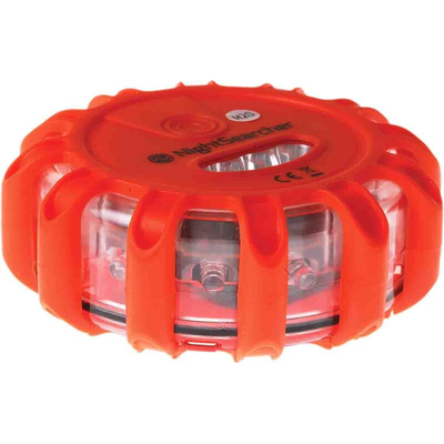 Nightsearcher Red Multiple Effect Beacon, Magnetic Mount, LED Bulb, IP65