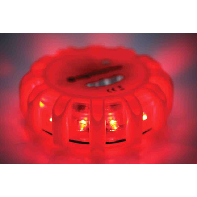 Nightsearcher Red Multiple Effect Beacon, Magnetic Mount, LED Bulb, IP65