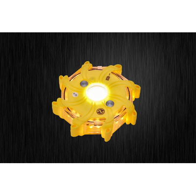 Nightsearcher Yellow Multiple Effect Beacon, Magnetic Mount, LED Bulb, IP65