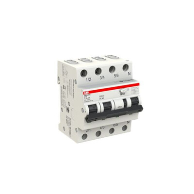 ABB RCBO, 16A Current Rating, 4P Poles, 30mA Trip Sensitivity, Type C