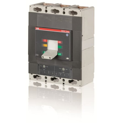 ABB, SACE Tmax T MCCB Molded Case Circuit Breaker 3P 800A, Fixed Mount