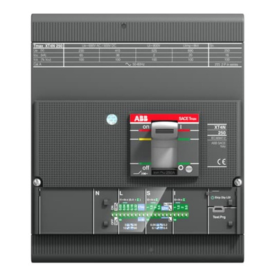 ABB, XT4H MCCB 4P 250A, Fixed Mount