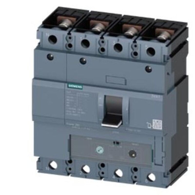 Siemens, SENTRON MCCB 4P 200A, Breaking Capacity 70 kA, Fixed Mount