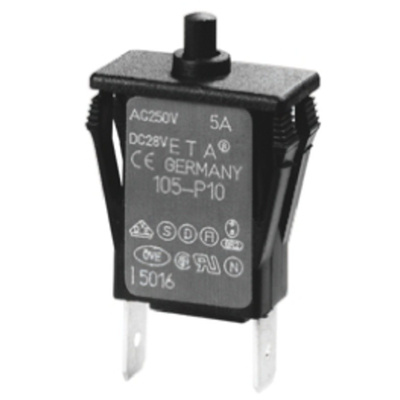 ETA Snap In 105  Single Pole Thermal Circuit Breaker -, 3A Current Rating