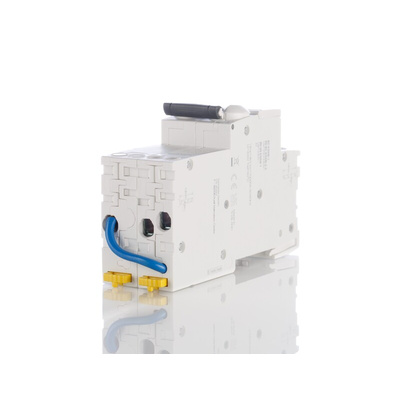 Schneider Electric RCBO, 10A Current Rating, 2P Poles, 30mA Trip Sensitivity, Acti 9 Range