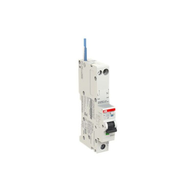 ABB RCBO, 20A Current Rating, 1P+N Poles, 30mA Trip Sensitivity, Type C, System Pro M Compact Range
